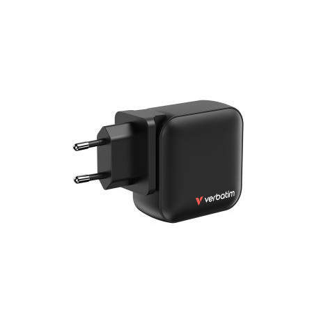 Verbatim Mini GaN zidni punjač 100W, 3×USB-C/1×USB-A, PD/QC 3.0