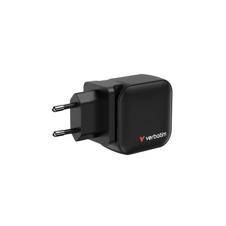 Verbatim Mini GaN zidni punjač 70W, 2×USB-C/1×USB-A, PD/QC 3.0