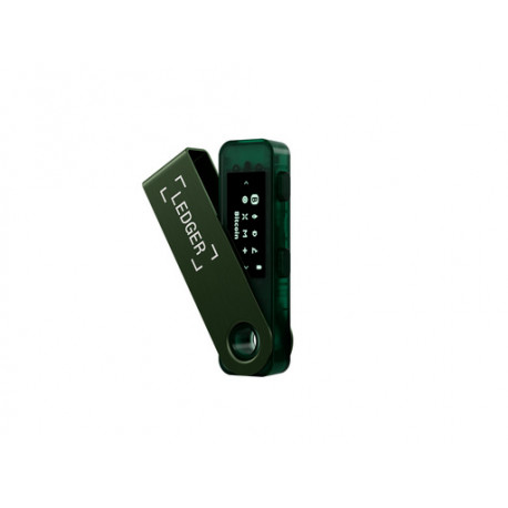 Ledger Nano S Plus, denarnica za Bitcoin in druge kriptovalute, Emerald Green