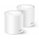 TP-Link AX3000 Deco X50 (2-pack), Dual-Band Mesh Wi-Fi 6, 574Mbps/2402Mbps (2.4GHz/5GHz), 802.11ax/ac/n/a/b/g, 3×G-LAN,