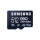 Spominska kartica Samsung PRO Ultimate, micro SDXC, 512GB, U3, V30, A2, UHS-I, z SD adapterjem