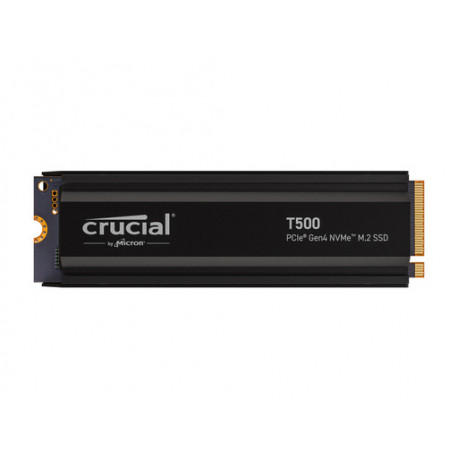 SSD 2TB M.2 80mm PCI-e 4.0 x4 NVMe, CRUCIAL T500 Heatsink (CT2000T500SSD5)