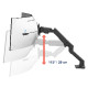 Ergotron HX Series HX ARM WITH VERY HEAVY DUTY PIVOT DESK 144,8 cm (57") Stolni Crno