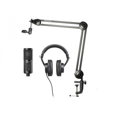 Komplet za ustvarjalce Audio-Technica Creator Pack, mikrofon, slušalke, nosilec