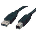 Roline USB2.0 kabel TIP A-B M/M, 1.8m, crni