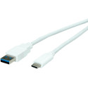 Roline VALUE USB3.0 kabel, A-C, M/M, 1.0m, bijeli