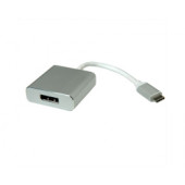 Roline adapter USB-C - DisplayPort v1.2, M/F, 0.1m