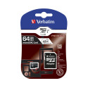 Verbatim memorijska kartica Premium Micro SDXC Secure Digital 64GB Class 10 + adapter