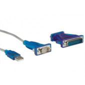 Roline VALUE pretvarač USB2.0 - Serial RS232, DB9/DB25, 1.8m