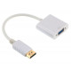 Gembird DisplayPort to VGA adapter cable, whitw