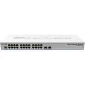 Mikrotik Cloud Router Switch CRS326-24G-2S+RM, 800 MHz CPU, 512MB RAM, 24xG-LAN, 2xSFP+ cage, RouterOS L5 or SwitchOS (d