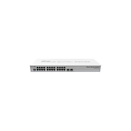 Mikrotik Cloud Router Switch CRS326-24G-2S+RM, 800 MHz CPU, 512MB RAM, 24xG-LAN, 2xSFP+ cage, RouterOS L5 or SwitchOS (dual b