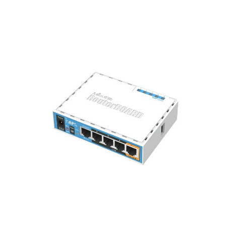 Mikrotik RB952Ui-5ac2nD hAP ac lite, 650MHz CPU, 64MB RAM, 5xLAN, 2.4Ghz 802.11b/g/n/ 5Ghz 802.11ac, USB, PSU, RouterOS L4