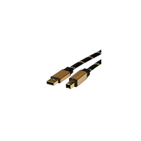 Roline GOLD USB2.0 kabel TIP A/B M/M, 3.0m