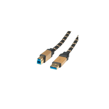 Roline GOLD USB3.0 kabel TIP A/B M/M, 1.8m