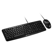 CANYON USB standard KB, water resistant AD layout bundle with optical 3D wired mice 1000DPI black