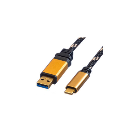 Roline GOLD USB3.1 Gen2 kabel TIP A-C M/M, 1.0m