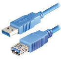 Transmedia USB 3.0 type A plug - USB type A jack 1m