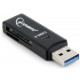 Gembird Compact USB 3.0 SD card reader, blister